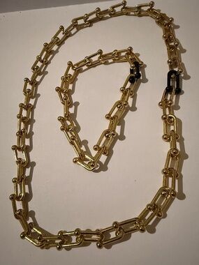 Allie+Bess Daisy Gold Tone Chain Necklace and bracelet